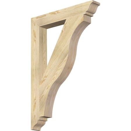 Ekena Millwork Funston Traditional Rough Sawn Bracket, Douglas Fir, 4"W x 28"D x 40"H BKT04X28X40FST01RDF